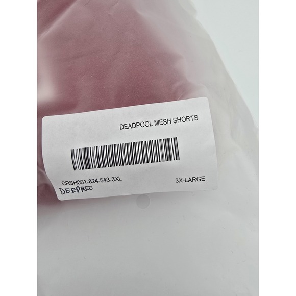 Deadpool X Civil Regime Marvel Red Mesh Shorts 3XL New In Original Packaging - Picture 10 of 11